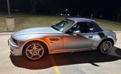 1998 BMW M Roadster in Arctic Silver Metallic over Estoril Blue & Black Nappa