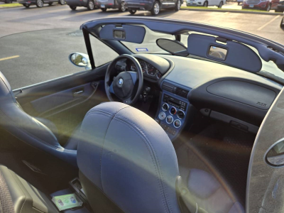 1998 BMW M Roadster in Arctic Silver Metallic over Estoril Blue & Black Nappa
