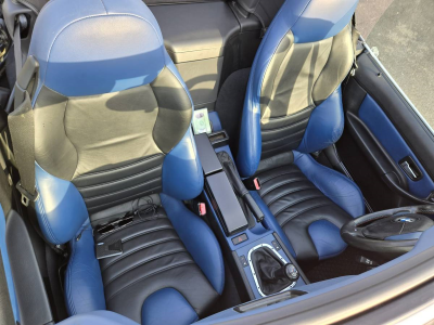 1998 BMW M Roadster in Arctic Silver Metallic over Estoril Blue & Black Nappa