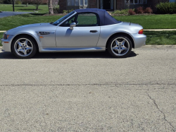 1998 BMW M Roadster in Arctic Silver Metallic over Estoril Blue & Black Nappa