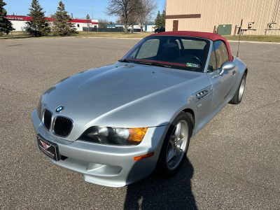 1998 BMW M Roadster in Arctic Silver Metallic over Imola Red & Black Nappa