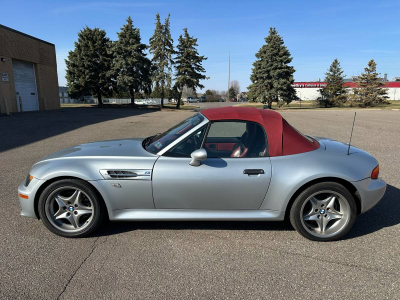 1998 BMW M Roadster in Arctic Silver Metallic over Imola Red & Black Nappa