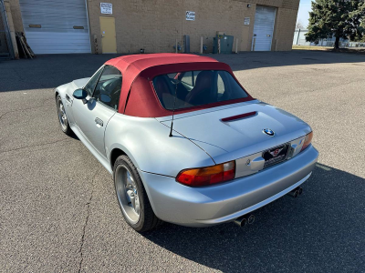 1998 BMW M Roadster in Arctic Silver Metallic over Imola Red & Black Nappa
