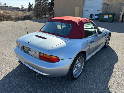 1998 BMW M Roadster in Arctic Silver Metallic over Imola Red & Black Nappa