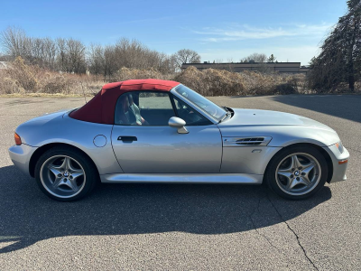 1998 BMW M Roadster in Arctic Silver Metallic over Imola Red & Black Nappa