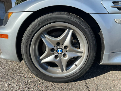 1998 BMW M Roadster in Arctic Silver Metallic over Imola Red & Black Nappa
