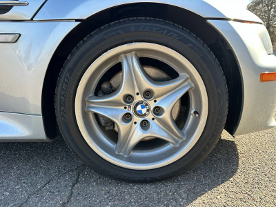 1998 BMW M Roadster in Arctic Silver Metallic over Imola Red & Black Nappa