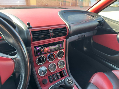 1998 BMW M Roadster in Arctic Silver Metallic over Imola Red & Black Nappa