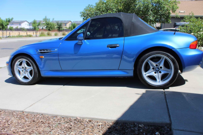 1998 BMW M Roadster in Estoril Blue Metallic over Black Nappa