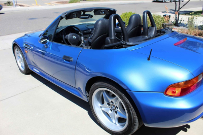 1998 BMW M Roadster in Estoril Blue Metallic over Black Nappa