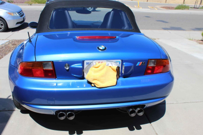 1998 BMW M Roadster in Estoril Blue Metallic over Black Nappa