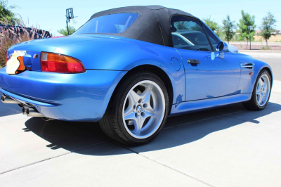 1998 BMW M Roadster in Estoril Blue Metallic over Black Nappa