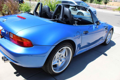 1998 BMW M Roadster in Estoril Blue Metallic over Black Nappa