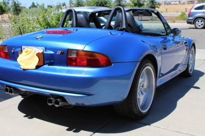 1998 BMW M Roadster in Estoril Blue Metallic over Black Nappa