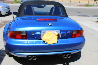 1998 BMW M Roadster in Estoril Blue Metallic over Black Nappa