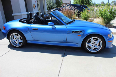 1998 BMW M Roadster in Estoril Blue Metallic over Black Nappa