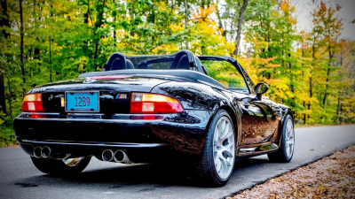 1998 BMW M Roadster in Cosmos Black Metallic over Dark Gray & Black Nappa