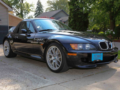 1998 BMW M Roadster in Cosmos Black Metallic over Dark Gray & Black Nappa