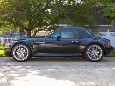 1998 BMW M Roadster in Cosmos Black Metallic over Dark Gray & Black Nappa