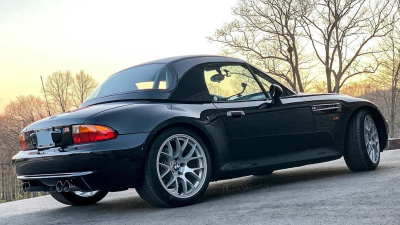 1998 BMW M Roadster in Cosmos Black Metallic over Dark Gray & Black Nappa