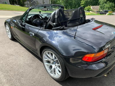 1998 BMW M Roadster in Cosmos Black Metallic over Dark Gray & Black Nappa