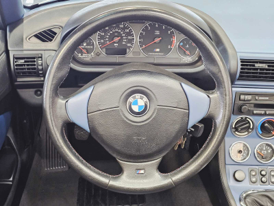 1998 BMW M Roadster in Arctic Silver Metallic over Estoril Blue & Black Nappa