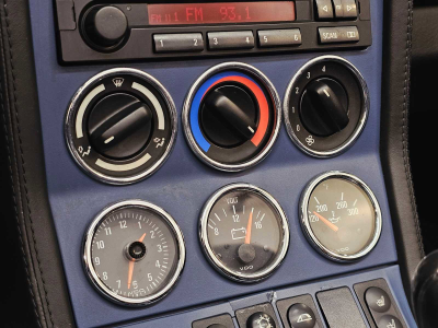 1998 BMW M Roadster in Arctic Silver Metallic over Estoril Blue & Black Nappa