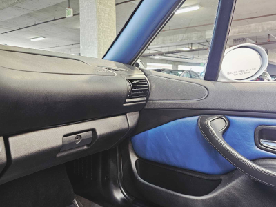 1998 BMW M Roadster in Arctic Silver Metallic over Estoril Blue & Black Nappa