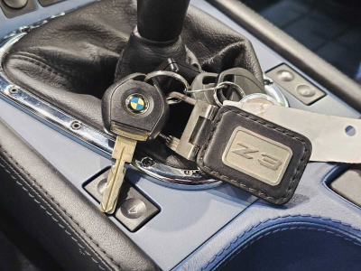 1998 BMW M Roadster in Arctic Silver Metallic over Estoril Blue & Black Nappa