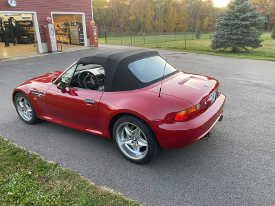 1998 BMW M Roadster in Imola Red 2 over Imola Red & Black Nappa