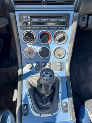 1998 BMW M Roadster in Arctic Silver Metallic over Estoril Blue & Black Nappa