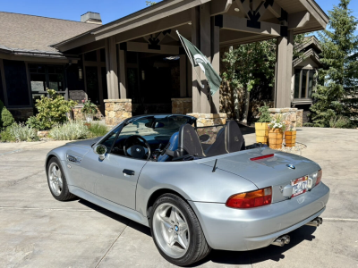 1998 BMW M Roadster in Arctic Silver Metallic over Estoril Blue & Black Nappa