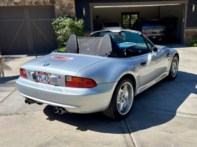 1998 BMW M Roadster in Arctic Silver Metallic over Estoril Blue & Black Nappa