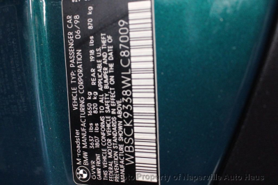 1998 BMW M Roadster in Boston Green Metallic over Dark Gray & Black Nappa