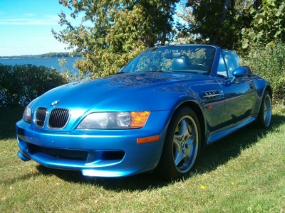 1998 BMW M Roadster in Estoril Blue Metallic over Estoril Blue & Black Nappa