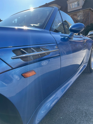 1998 BMW M Roadster in Estoril Blue Metallic over Estoril Blue & Black Nappa