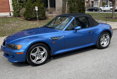 1998 BMW M Roadster in Estoril Blue Metallic over Estoril Blue & Black Nappa