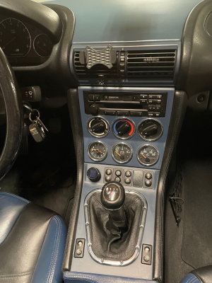 1998 BMW M Roadster in Estoril Blue Metallic over Estoril Blue & Black Nappa