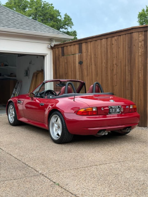 1998 BMW M Roadster in Imola Red 2 over Imola Red & Black Nappa