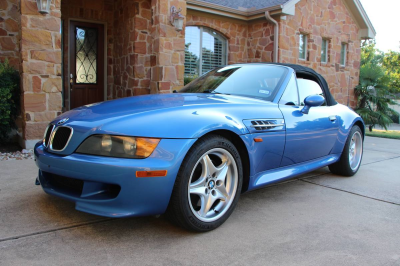 1998 BMW M Roadster in Estoril Blue Metallic over Estoril Blue & Black Nappa
