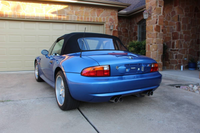 1998 BMW M Roadster in Estoril Blue Metallic over Estoril Blue & Black Nappa