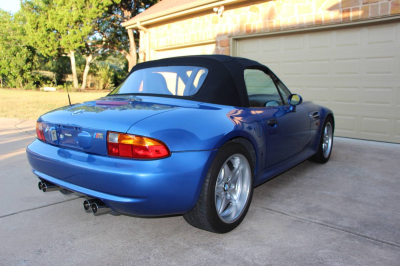 1998 BMW M Roadster in Estoril Blue Metallic over Estoril Blue & Black Nappa