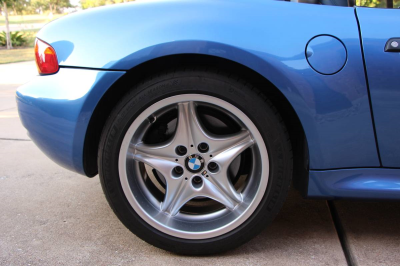 1998 BMW M Roadster in Estoril Blue Metallic over Estoril Blue & Black Nappa