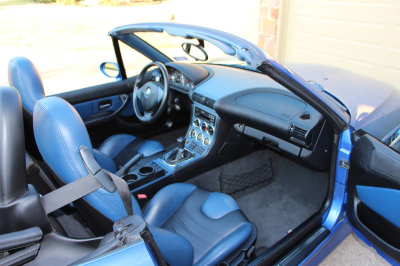 1998 BMW M Roadster in Estoril Blue Metallic over Estoril Blue & Black Nappa