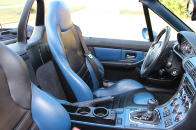 1998 BMW M Roadster in Estoril Blue Metallic over Estoril Blue & Black Nappa