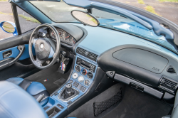 1998 BMW M Roadster in Estoril Blue Metallic over Estoril Blue & Black Nappa