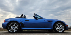 1998 BMW M Roadster in Estoril Blue Metallic over Estoril Blue & Black Nappa