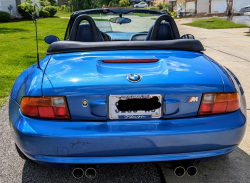 1998 BMW M Roadster in Estoril Blue Metallic over Estoril Blue & Black Nappa