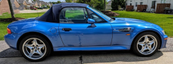 1998 BMW M Roadster in Estoril Blue Metallic over Estoril Blue & Black Nappa