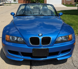 1998 BMW M Roadster in Estoril Blue Metallic over Estoril Blue & Black Nappa